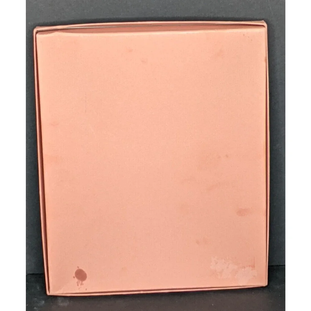 Vintage Hallmark Stationery Set #ST273-5 Floral Scalloped Edge Cream w/ Rust 2nd